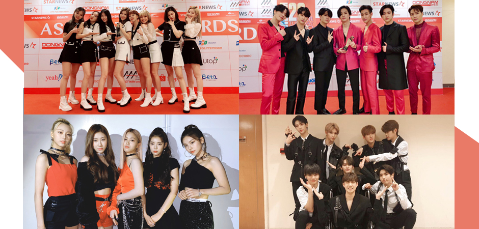 TWICE และ GOT7 นำทีม Stray Kids และน้องใหม่ ITZY รับรางวัลในงาน 2019 Asia Artist Awards